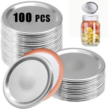 Canning Lids Mason Jar Lids Colorful 100 Pcs 70mm 86mm Silicone Sealing Ring For Mason Canning Jars